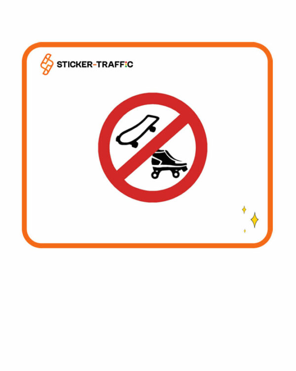 Skate-en-rolschaats-Verboden