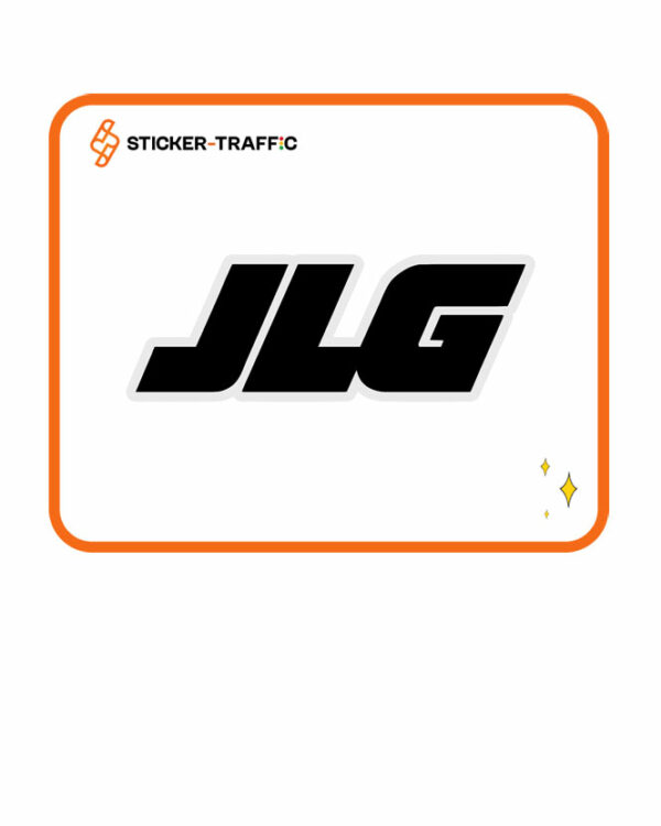 JLG machine sticker
